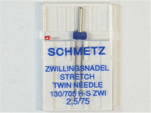 Schmetz Zwillingsnadel 2.5 / 75
